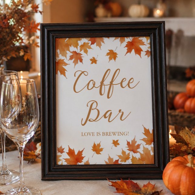 Póster Café de Desayuno de Boda de Otoño (Subido por el creador)