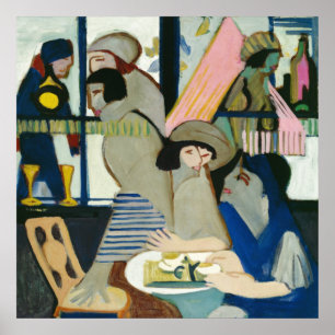 Póster Café de Ernst Ludwig Kirchner