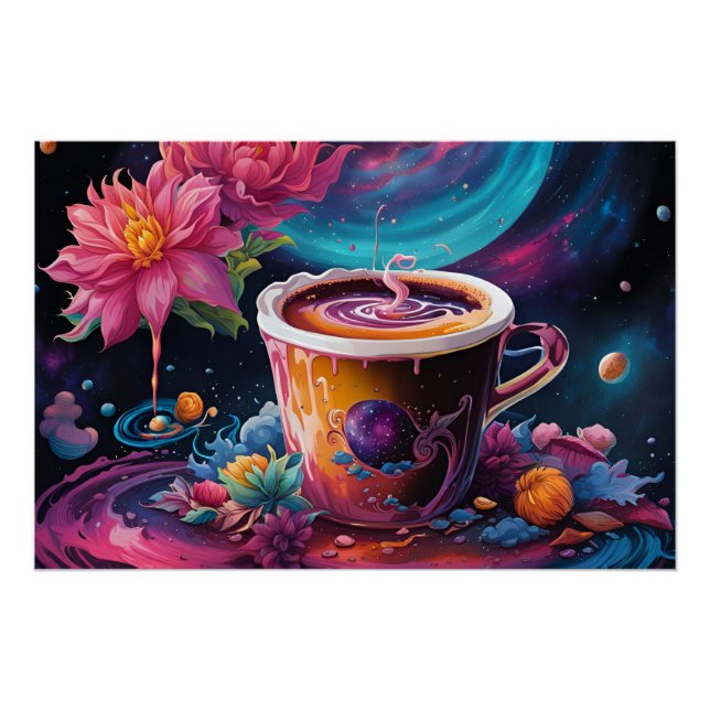 Póster Café de Galaxia Jardín (Anverso)