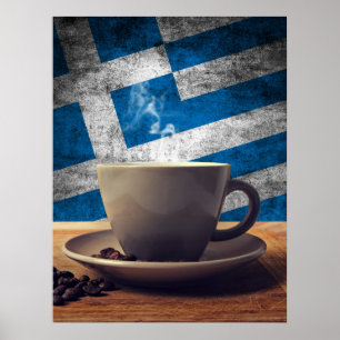 Póster Café de Grecia
