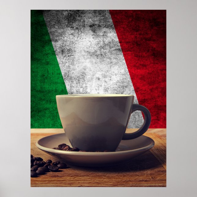 Póster Café de Italia (Frente)