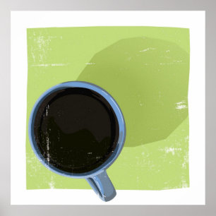 Póster Café de la mañana