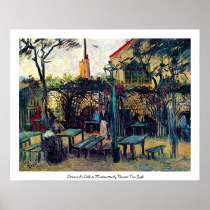 Póster Café de la terraza en Montmartre Vincent van Gogh