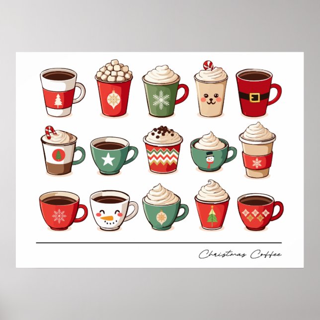 Póster Café de navidades (Frente)