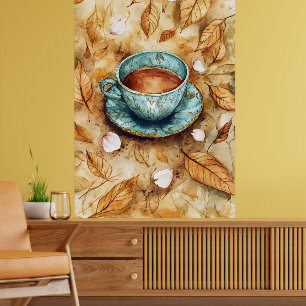 Póster "Café de olla," una bebida tradicional mexicana.
