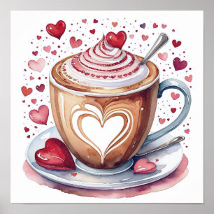 Póster Café de poster moderno
