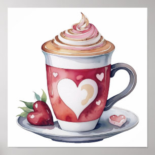 Póster Café de poster moderno