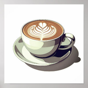 Póster Café de poster moderno