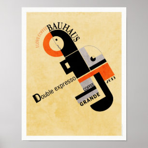 Póster Café del Bauhaus