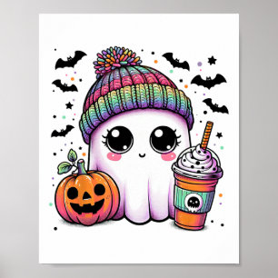 Póster Café dulce fantasma latte ghost boo Halloween