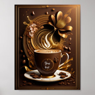 Póster Café editable