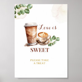 Póster Café El amor es la elaboración del amor es el Rótu