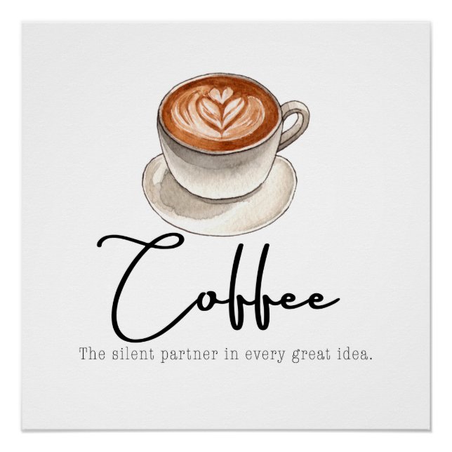 Póster Café: El socio silencioso (Anverso)