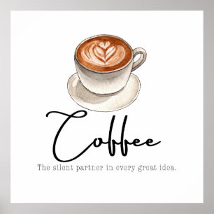 Póster Café: El socio silencioso