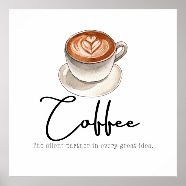 Póster Café: El socio silencioso (Frente)