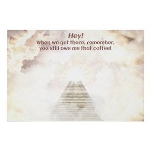 Póster Café en el cielo