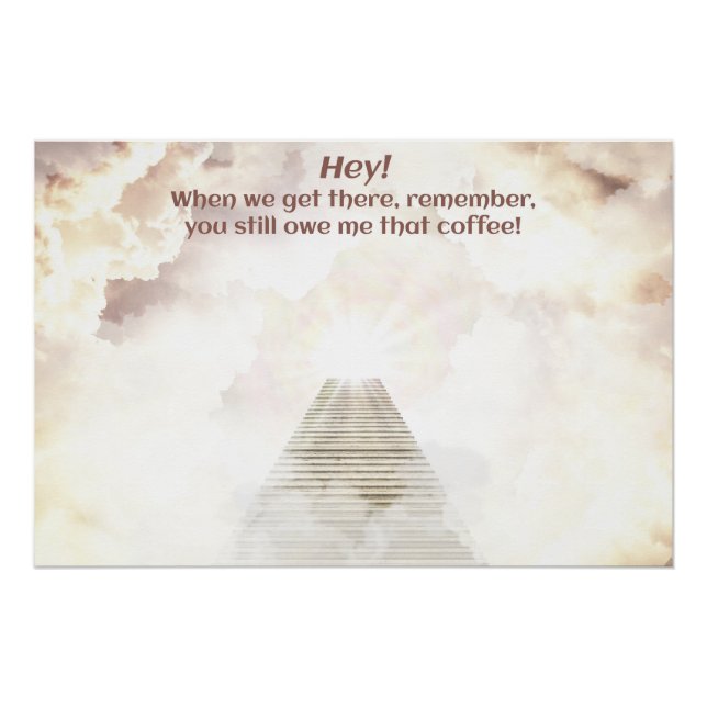 Póster Café en el cielo (Anverso)