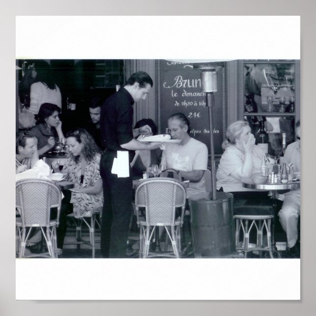 Póster Café en París (Frente)