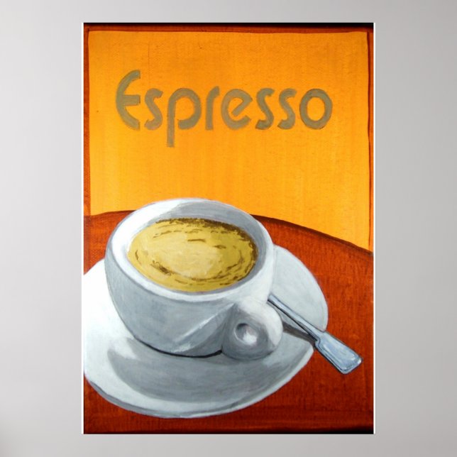 Póster Café Espresso Vintage (Frente)