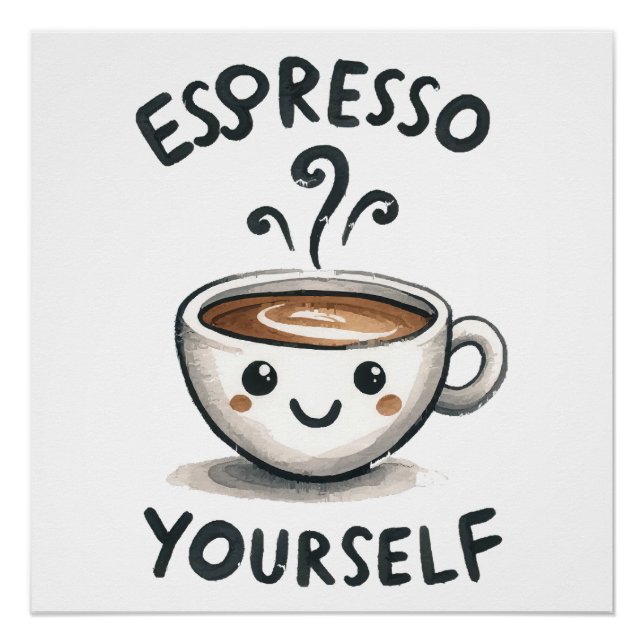 Póster Café Exprésate (Anverso)