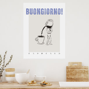 Póster Café expresso de Buongiorno