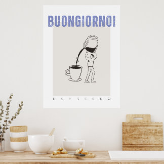 Póster Café expresso de Buongiorno