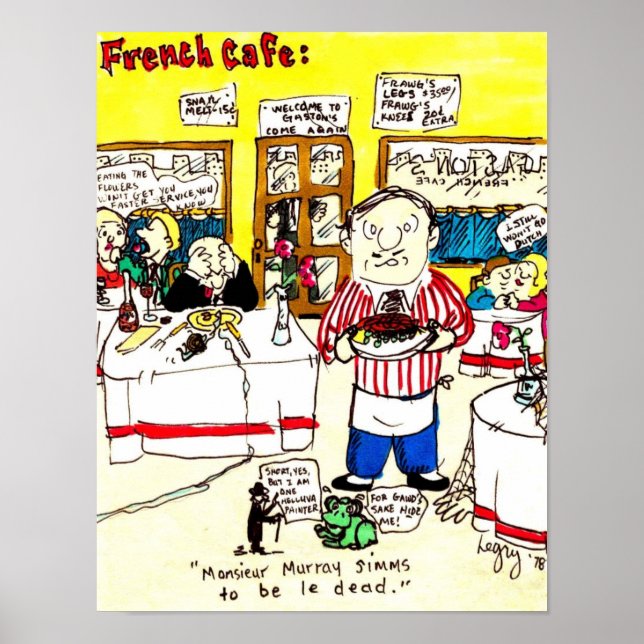 Póster Café francés - Poster (Frente)