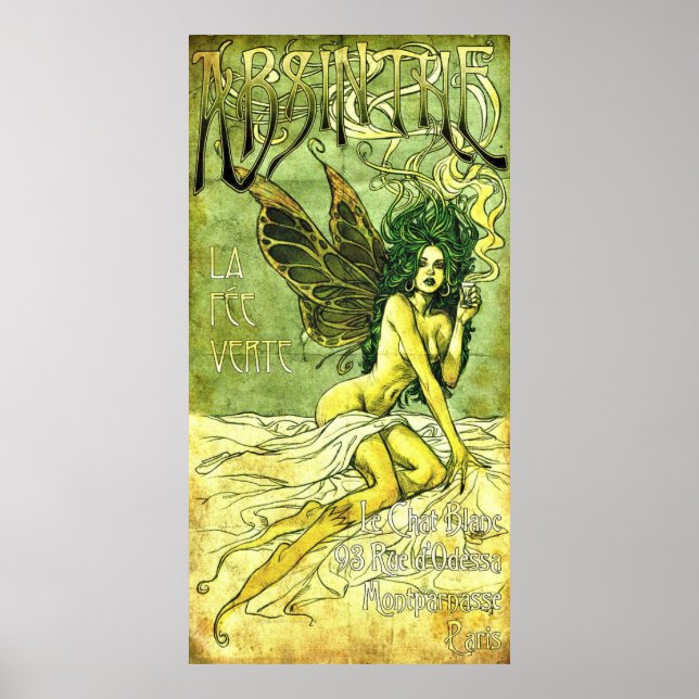 Póster Café francés Poster c1885 (Frente)