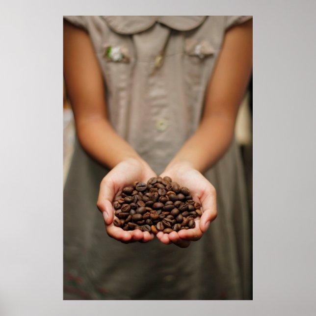 Póster Café frijol aroma tostado (Frente)