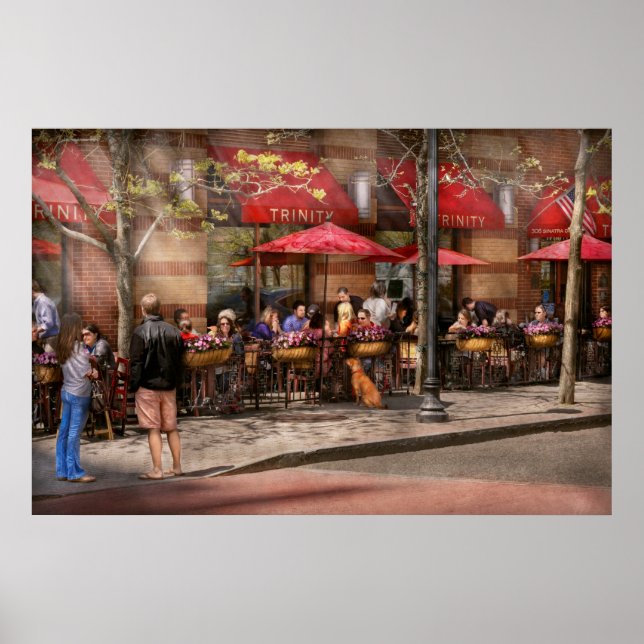 Póster Cafe - Hoboken, NJ - Cafe Trinity (Frente)