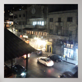 Póster Cafe Jafra, Centro Viejo, Jordania