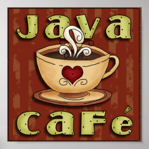 Póster Café Java