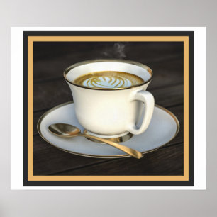 Póster Café Latte Art
