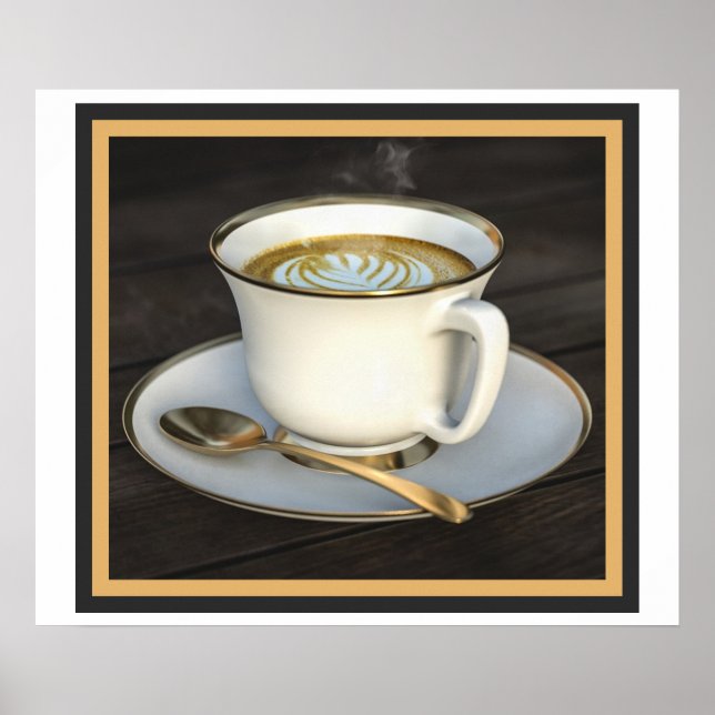 Póster Café Latte Art (Frente)
