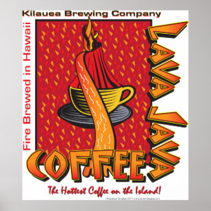 Póster Café Lava Java Hawaiano