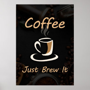Póster Café Lover Coffee Brew It