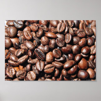 PÓSTER CAFÉ MARRÓN CON FONDOS DE FOTOGRAFÍA ALIMENTOS