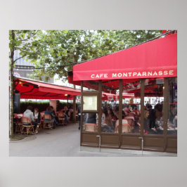 Póster Cafe Montparnasse París, fotografía de viaje