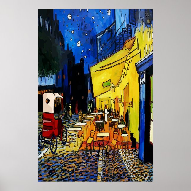 Póster Cafe nocturno 1915 (Frente)