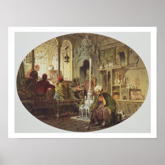 Póster Café otomano, 1862 (color litho) (Frente)