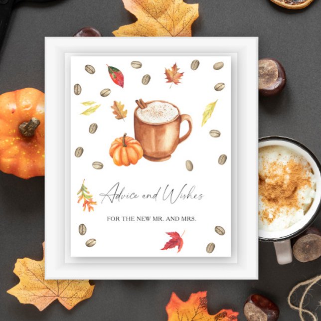 Póster Café otoño - Consejos y deseos para recién casados (Subido por el creador)
