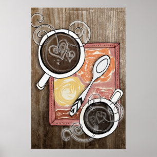 Póster café para el poster dos