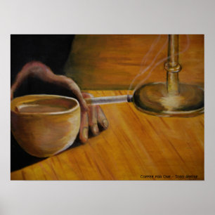 Póster Café para uno