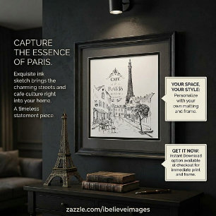 Póster Café París