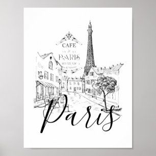 Póster Cafe Paris