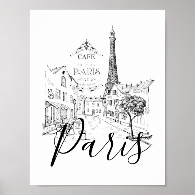 Póster Cafe Paris (Frente)