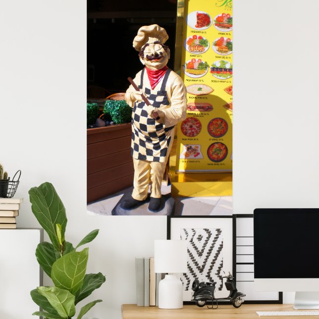 Póster Café Pasa Kebap en Kemer. Pavo (Oficina en casa)