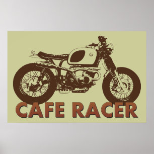 Póster Cafe Racer Vintage