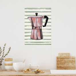 Póster Café retro