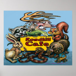 Póster Café Roadkill